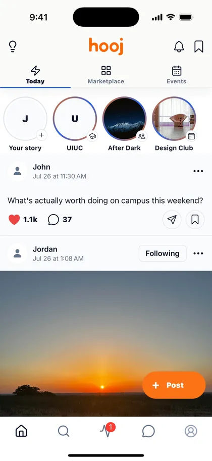 Hooj campus feed